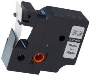 G&G Schriftband 19mm x 7m sw-ws Komp. m. Dymo D1/ 45803/ S072083 3