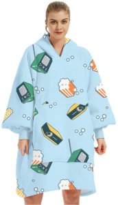 Šilelis sweater blanket Blue 2