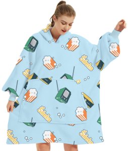 Šilelis sweater blanket Blue 3