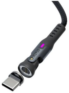 Statik 360 Pro 2.0 - kabel USB-C z adapterem USB-A oraz trzema wymiennymi wtyczkami magnetycznymi USB-C, 1m  (black) 1