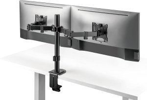 Universal tabletop double monitor stand 2