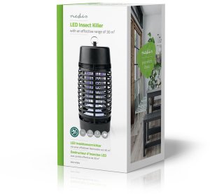 Nedis Lampa owadobójcza 3W 30 m2 czarna 4