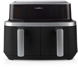 Frytkownica beztłuszczowa Nedis Frytkownica beztłuszczowa 2x4,2l KAAF320BK 3