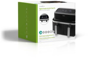 Frytkownica beztłuszczowa Nedis Frytkownica beztłuszczowa 2x4,2l KAAF320BK 9