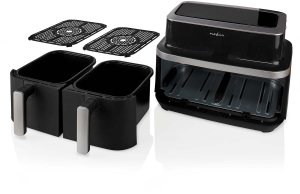 Frytkownica beztłuszczowa Nedis Frytkownica beztłuszczowa 2x4,2l KAAF320BK 10