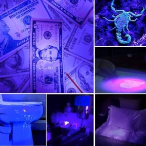 Latarka bateryjna LED UV aluminiowa 395nm Montis MT156 8