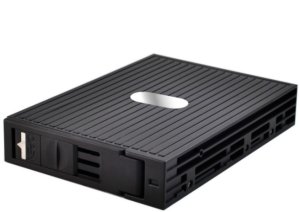 JOUJYE ST-1111SS SATA mobile rack 8.9cm 3.5Zoll schwarz fuer 6.4cm 2.5Zoll HDD SATA SAS 1