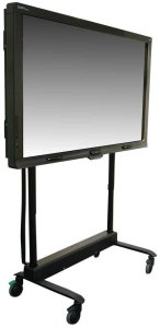 MEDIASPRINT Display Mobil 8010 XL Schwarz fuer Displays bis 228,60cm 90Zoll Max Gewicht 130kg motorische H�henverstellung 1