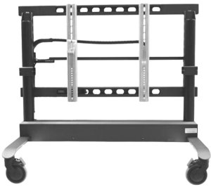 MEDIASPRINT Display Mobil 8010 XL Schwarz fuer Displays bis 228,60cm 90Zoll Max Gewicht 130kg motorische H�henverstellung 3