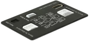 DELOCK SIM Karten Adapterset 4 in 1 1