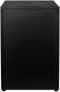 EFB 19Zoll Netzwerkschrank OFFICE SERIE 18HE 600X800 RAL9005 Schwarz IP20 komplett vormontiert und zerlegbar Glasfront 45KG Traglast 4