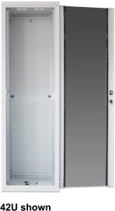 INTELLINET 18,3cm 19Zoll Serverschrank Basic Line 22 HE 1144x600x800mm HxBxT Flatpack Traglast 600kg grau 4