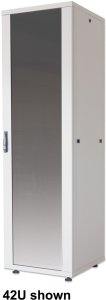 INTELLINET 18,3cm 19Zoll Serverschrank Basic Line 22 HE 1144x600x800mm HxBxT Flatpack Traglast 600kg grau 5