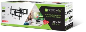 Manhattan TECHLY Wandhalterung fuer LCD TV 81,28cm bis 177,80cm Tragklast bis 45Kg Slim Schwarz Ausziehbarer Arm bis zu 688mm 2