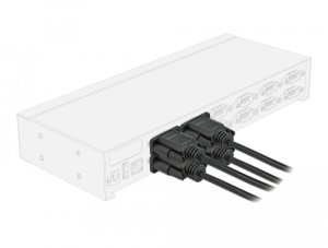 Adaptec DELOCK Seriell Kabel RS-232 Sub-D9 Buchse zu Buchse Nullmodemmit sch malem Steckergeh�use 1m 3