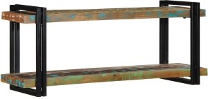 Wall Shelf Multicolor Solid reclaimed wood and iron 1