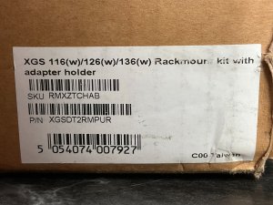 SOPHOS Rackmount kit with adapter holder for XGS 116w/118w/ 126w/128w/ 136w/138 models only 2
