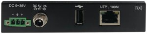 Eaton EATON TRIPPLITE 1-Port Industrial USB over Cat6 Extender ESD Protection PoC USB 2.0 Mountable 330ft. 100m TAA 3