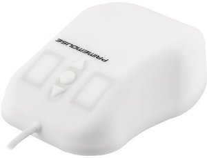 GETT GCQ PrimeMouse Silikon Maus Scrollfunktion IP68 wasserdicht desinfizierbar optisch USB Farbe weiss 1