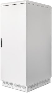 INTELLINET IP55 48,26cm 19Zoll Netzwerkschrank mit integrierten L�ftern 27HE 800mm tief staub- und wasserdicht montiert grau RAL7035 1