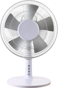 Emerio Tisch-Ventilator,30cm,3 Geschw.,5 Blätter, weiß 1