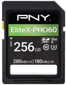PNY SD EliteX-PRO 60 UHS-II 256GB Flash Memory Card 1