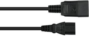 Kabel zasilający Alcasa kabelmeister Przedłużacz C20 do urządzeń chłodniczych czarny 3m 2