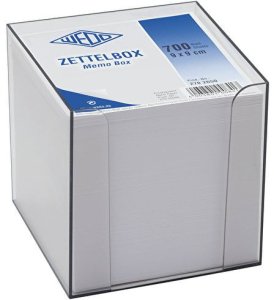 WEDO Zettelbox gefüllt 9,5 x 9,5 cm ra 1