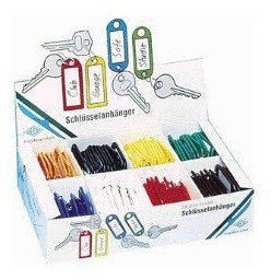 WEDO Schlüsselanhänger mit S-Haken f.sort 100er Packung 1