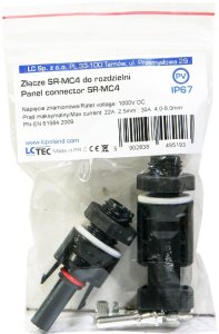 Złącze typ MC4 do rozdzielni PV (+),(-) kpl 2szt 2