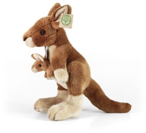 Rappa Rappa - Pluszowa maskotka Kangur z Dzieckiem 27 cm Eco-Friendly 3