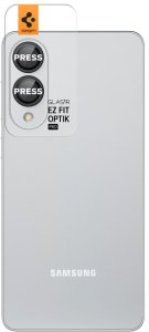 Spigen Optik Pro GLAS.TR EZ Fit Camera Protector 2-Pack - Szkło ochronne na obiektyw do Samsung Galaxy S25 Edge (2 szt)(Czarny) 2