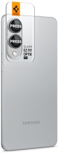 Spigen Optik Pro GLAS.TR EZ Fit Camera Protector 2-Pack - Szkło ochronne na obiektyw do Samsung Galaxy S25 Edge (2 szt)(Czarny) 6
