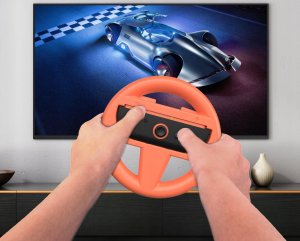 2x Kierownica Uchwyt Nintendo Switch 2 / Nsw2 Niebieski Czerwony Mario Kart / Jys-ns2261 6