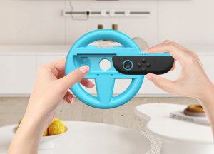 2x Kierownica Uchwyt Nintendo Switch 2 / Nsw2 Niebieski Czerwony Mario Kart / Jys-ns2261 7