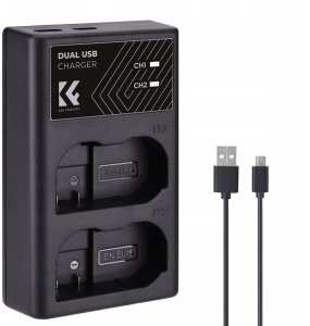 Ładowarka do aparatu Kf Podwójna Ładowarka Usb Do Nikon En-el15 D7000 D7500 D850 D750 K&f Concept / Kf28.0006 3