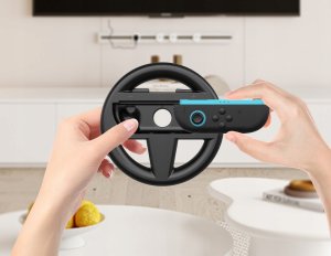 JYS 2x Kierownica Uchwyt Na Joy-con Do Nintendo Switch 2 Nsw2 Do Mario Kart / 2x Czarny / Jys-ns226 7