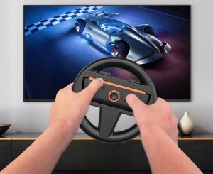 JYS 2x Kierownica Uchwyt Na Joy-con Do Nintendo Switch 2 Nsw2 Do Mario Kart / 2x Czarny / Jys-ns226 8