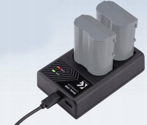 Ładowarka do aparatu Kf Podwójna Ładowarka Usb Do Lp-e6 N Nh Canon Eos R5 R6 R 5d 90d 6d 7d 80d K&f / Kf28.0007 6