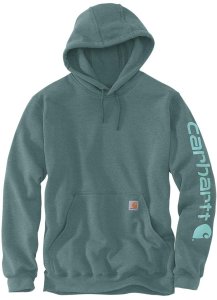 Bluza Carhartt Mid Signature Sleeve Logo Sea Pine 1