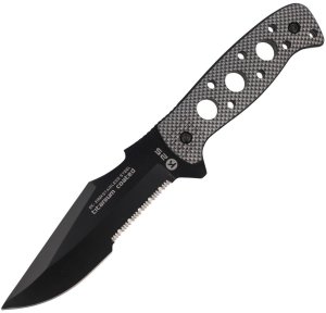 Nóż K25 Tactical Grey Aluminium, Black Titanium Co 1