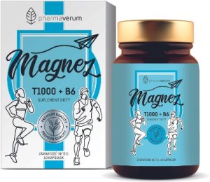 Pharmaverum Taurynian Magnezu T1000 + B6 60 kapsułek 1