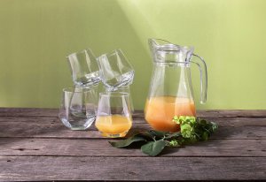 ADEL Komplet dzbanek i 6 szklanek1,4L 6x330ml 2