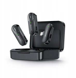 yesido KR17 Mikrofon MEMS 2szt. Klips Type-C, Wireless 2.4GHz, BLACK / CZARNY 2