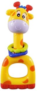 BABY MIX 18544 Grzechotka Żółta żyrafa 1