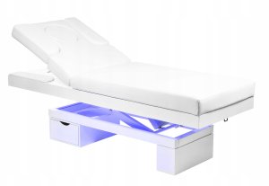 Activeshop Spa leżanka kosmetyczna Azzurro 815B świecąca szara wood podgrzewana 7