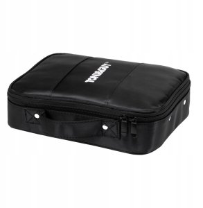 Kuferek fryzjerski barberski czarny materiał 3