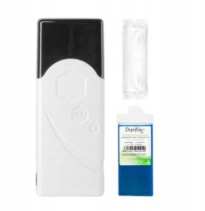 Zestaw do depilacji iWax rolka Single F-0 40W biały + rolka + paski do depilacji 1