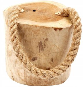 Home Styling Collection Stoper odbojnik ogranicznik do drzwi drewniany z liną 15 cm 7