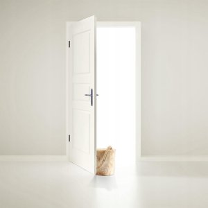 Home Styling Collection Stoper odbojnik ogranicznik do drzwi drewniany z liną 15 cm 8